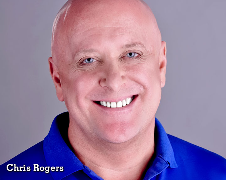 Chris Rogers Blue Polo no goatee