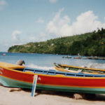 Chris Rogers Principal Beck's Beer boats on shore