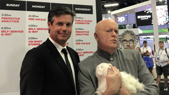 Dr Evil Blofeld Principal Tintri with James Bond