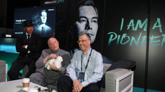 Dr Evil Blofeld Principal Tintri with attendee 3