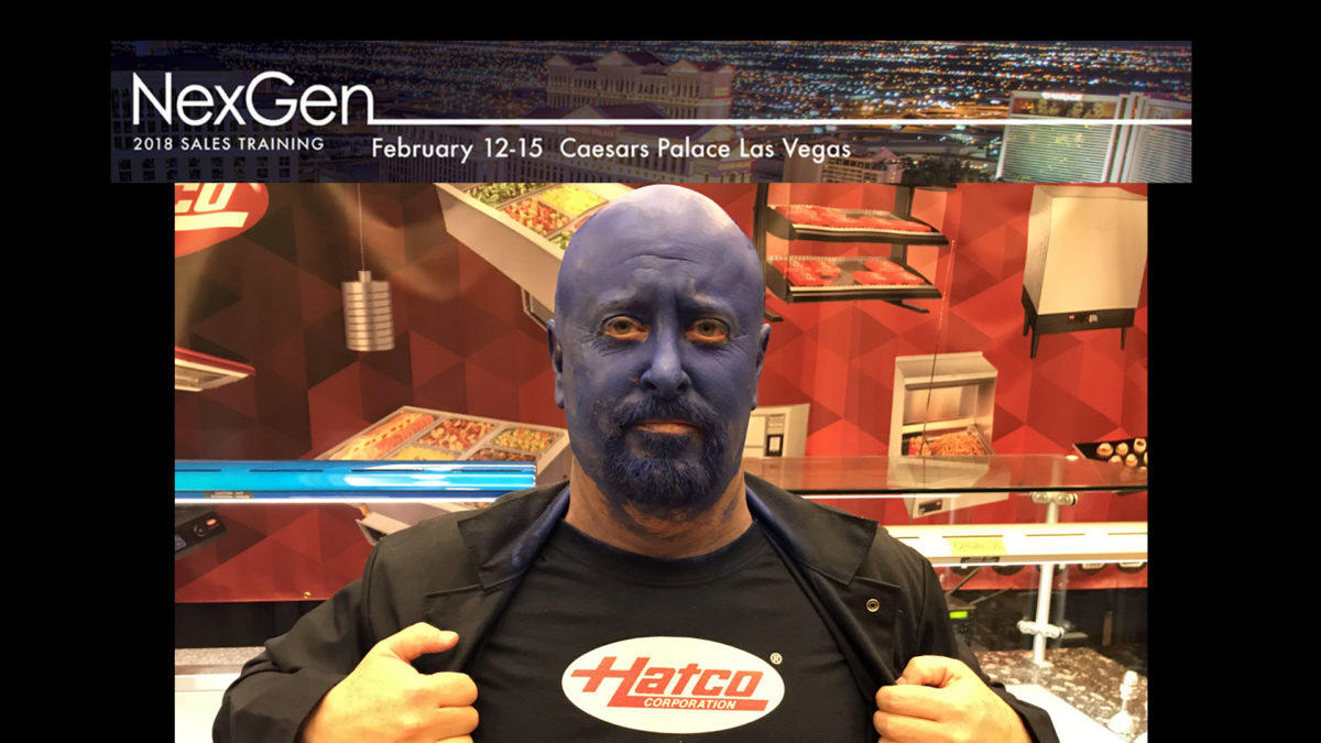 Blue Man Impersonator – Principal – Hatco