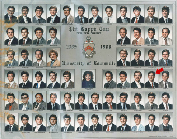 Chris Rogers 1985 Phi Kappa Tau House Composite