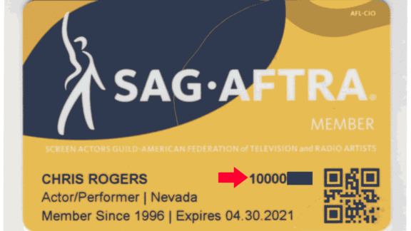 SAG-AFTRA Membership Number