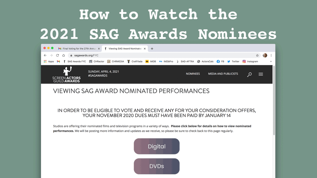 How to watch the 2021 SAG Award Nominees