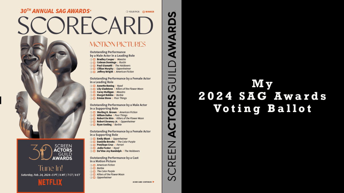 My 2024 SAG Awards Voting Ballot